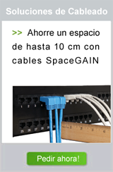 Ahorre un espacio de hasta 10 cm con nuestros cables SpaceGAIN de Black Box